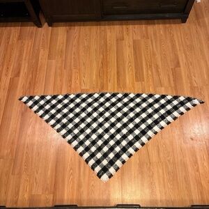 Sonoma Black and White Plaid Scarf